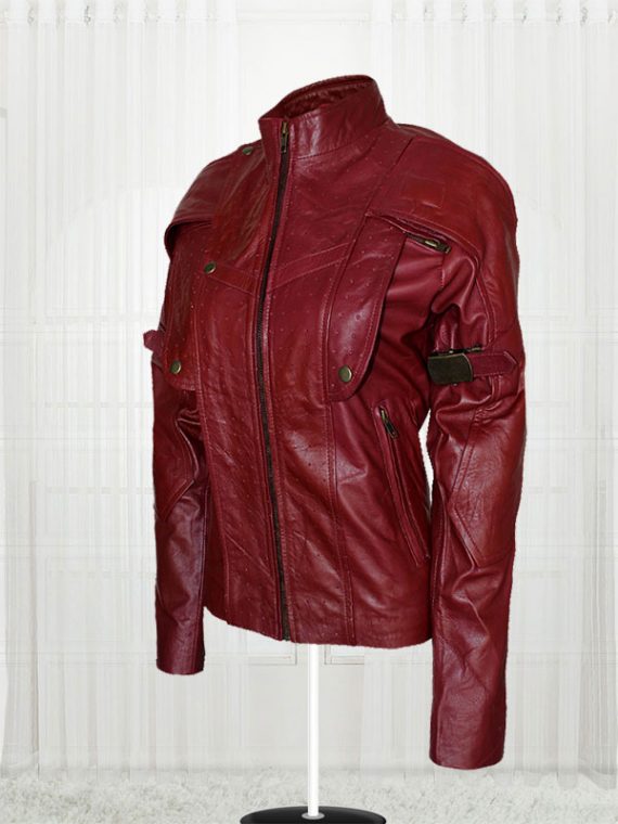 Women Guardians of the Galaxy Star Lord Leather Jacket