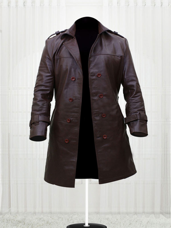 Rorschach Watchmen Leather Costume Trench Coat