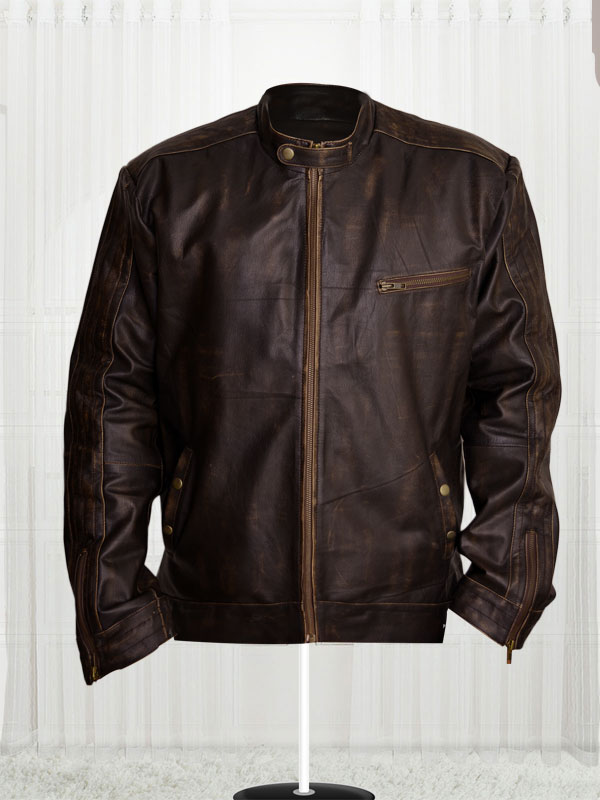 Sean Penn Brown Leather Jacket