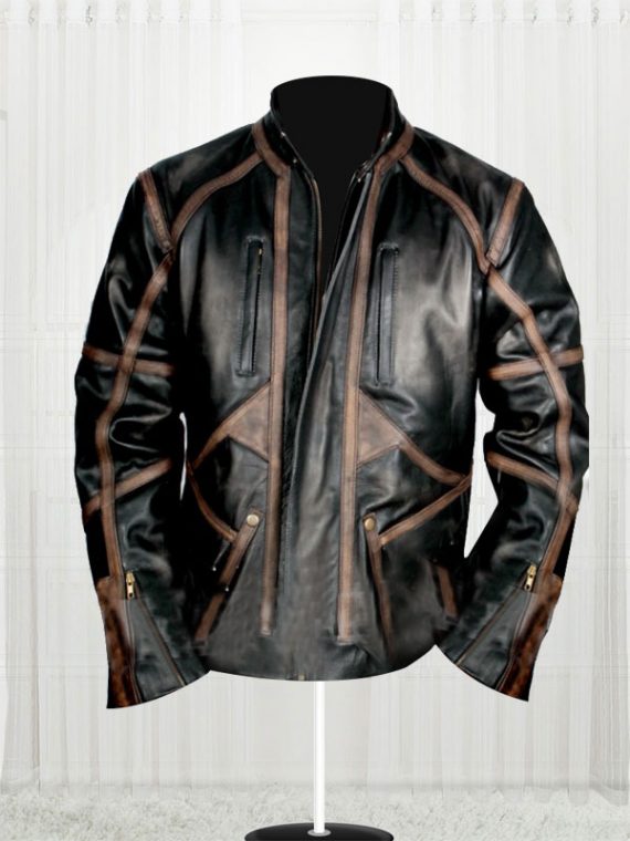 Sebastian Stan Bucky Barnes Black Leather Jacket