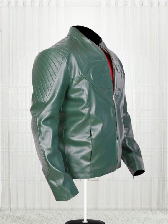 Supperman Green Leather Jackets