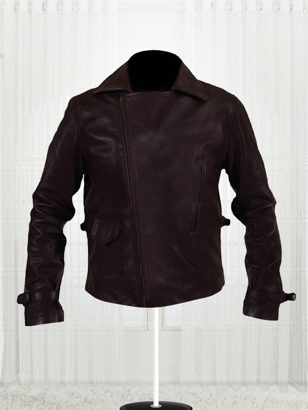 Swanky Brown Leather Jacket Worn By Captain America 2