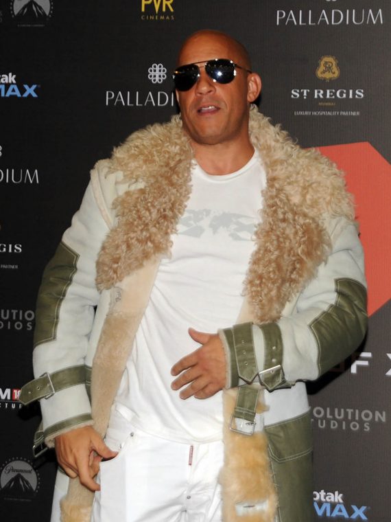 Vin Diesel xXx Movie Mumbai Premiere Fur Coat