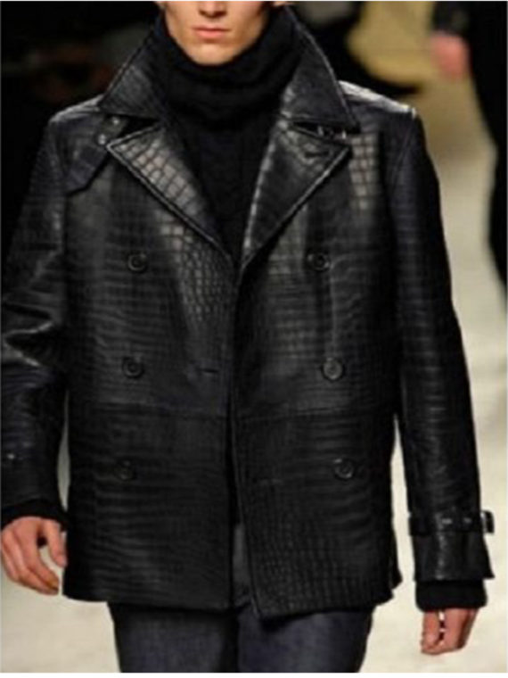 Burberry Alligator Crocodile Style Jacket