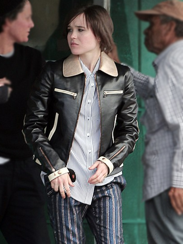 Ellen Page La Leather Jacket