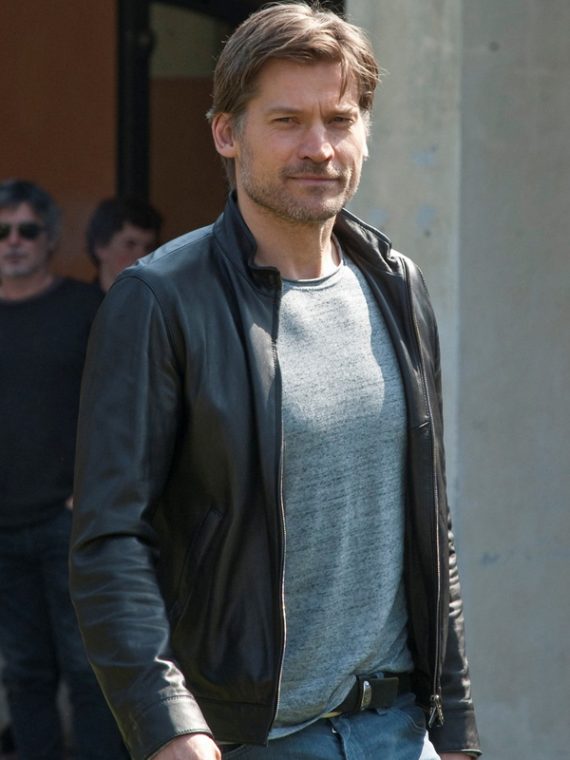 Nikolaj Coster-Waldau Photocall Black Leather Jackets