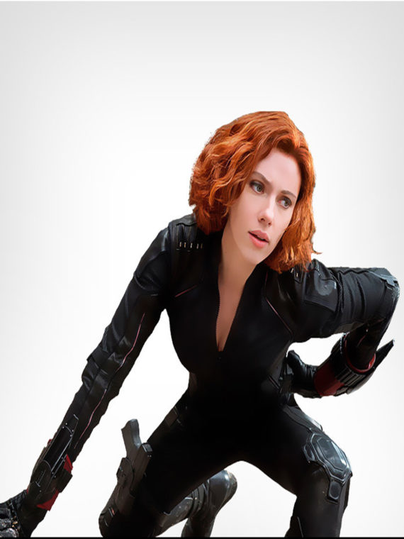 Avengers Age of Ultron Widow Superb Black Jackets