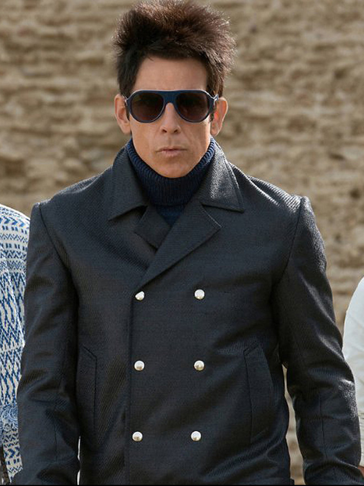 Ben Stiller Zoolander 2 Black Leather Coat