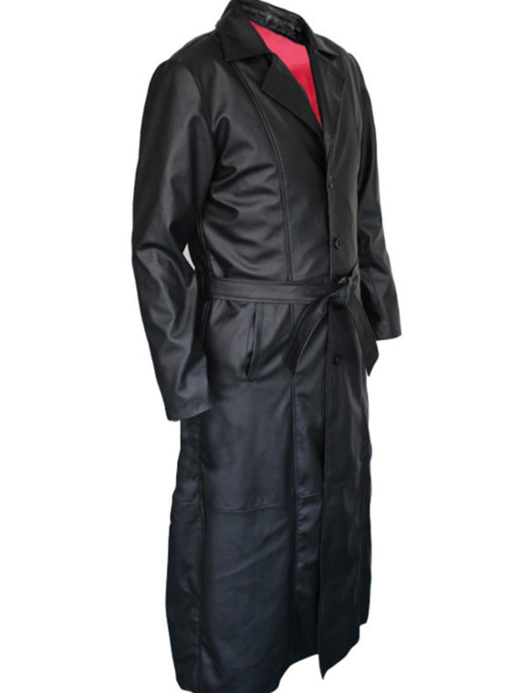 Blade Wesley Snipes Trench Black Leather Coat