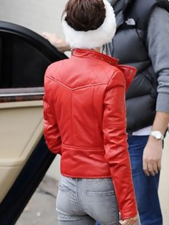 Cheryl Cole Santa Inspired Leather Jacket