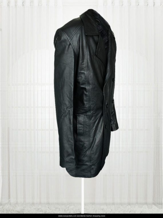 Doctor Who Christopher Eccleston Leather Black Coat