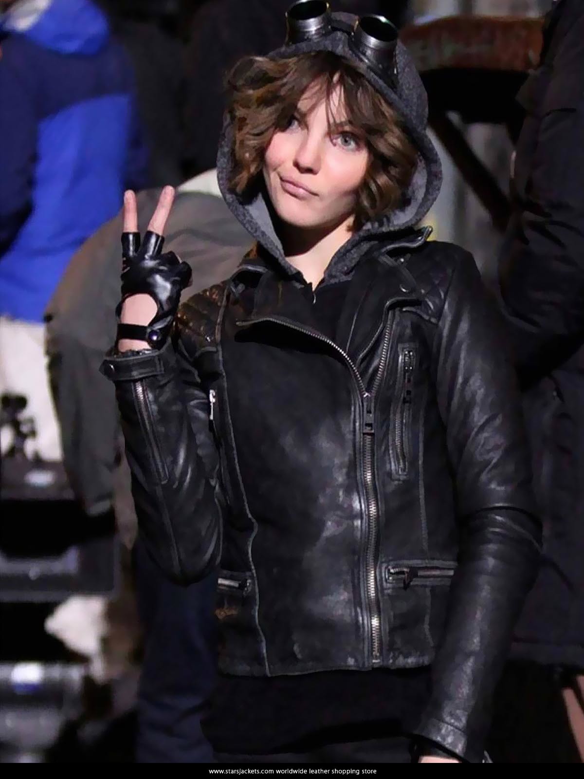 Gotham Camren Bicondova Black Leather Jackets