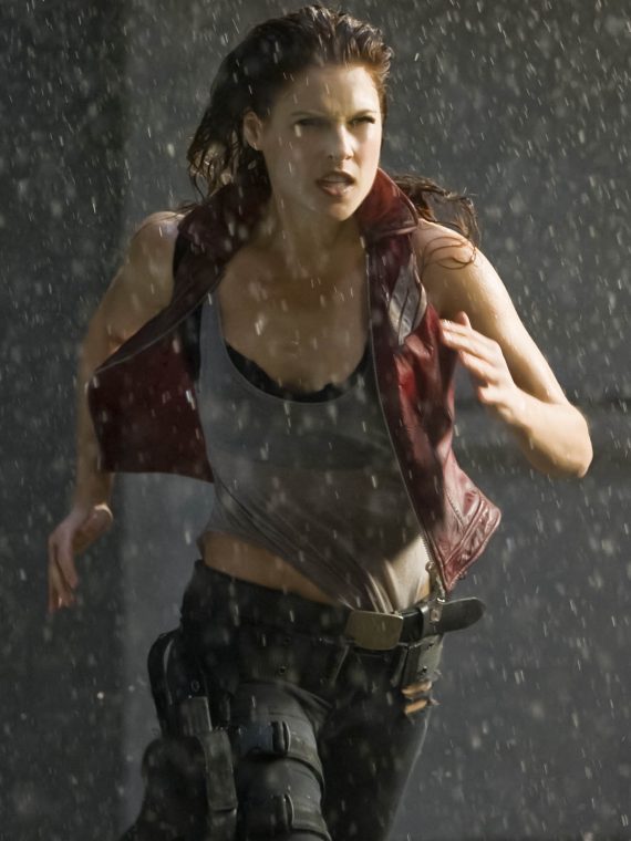 Resident Evil 4 Afterlife Claire Redfield Red Leather Vest