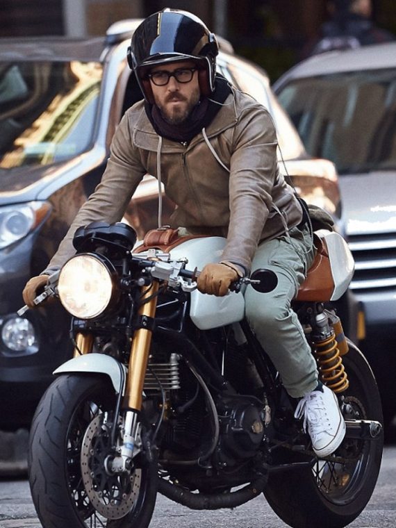 Ryan Reynolds Motorcycle Brown Jackets