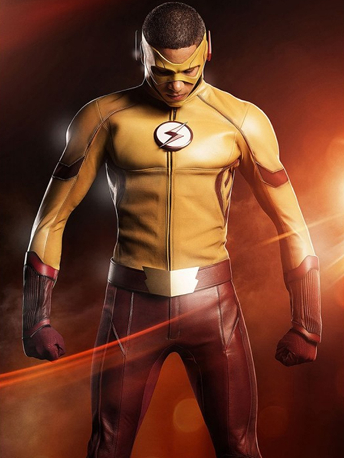 The Flash Wally West Yellow Leather Jacket