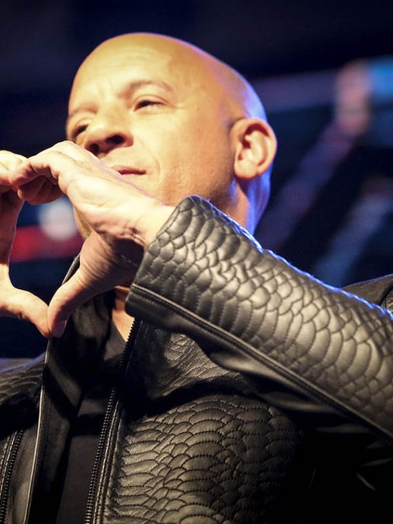 Vin Diesel xXx 3 Movie Premiere Crocodile Black Leather Jackets