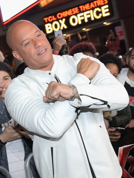 Vin Diesel xXx Return Xander Cage LA Premiere Paramount White Jackets