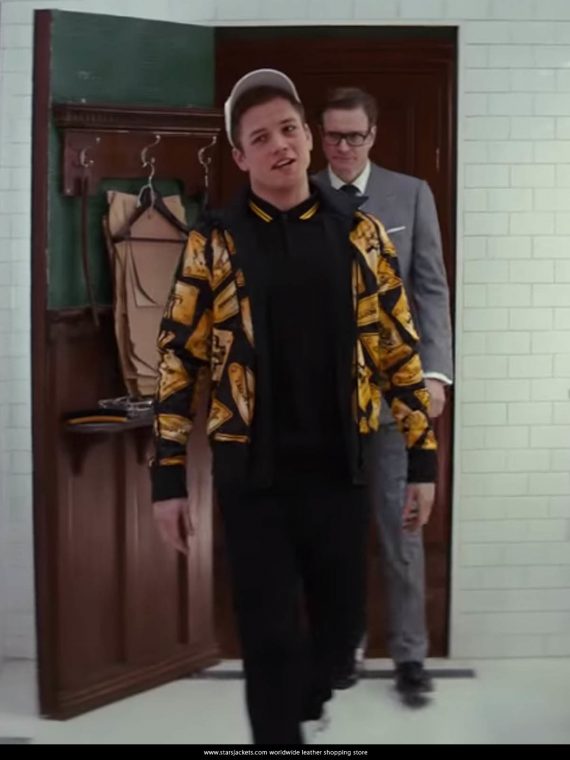 Gary Eggsy Unwin Kingsman 2 Golden Jacket