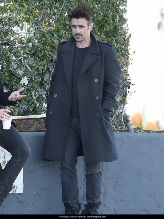 John McBurney The Beguiled Colin Farrell Hangs Out Wool Coat