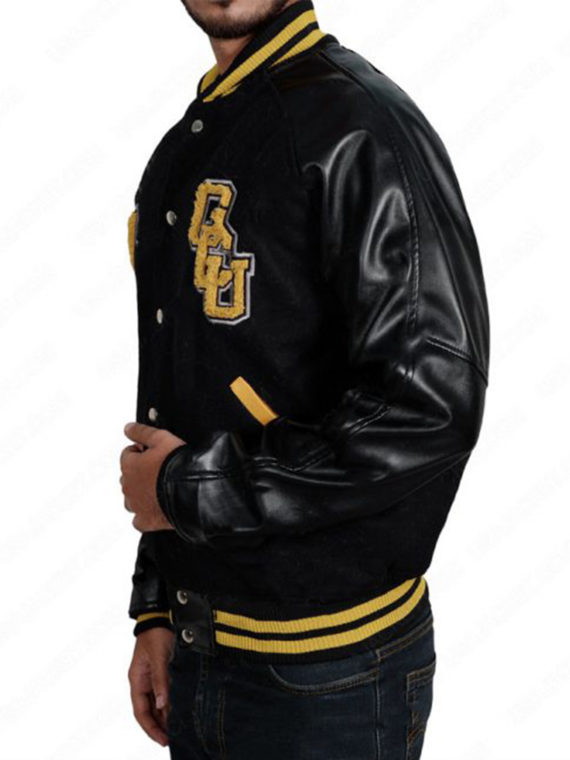 Justice League Cyborg Letterman Varsity Style Jacket - Image 3