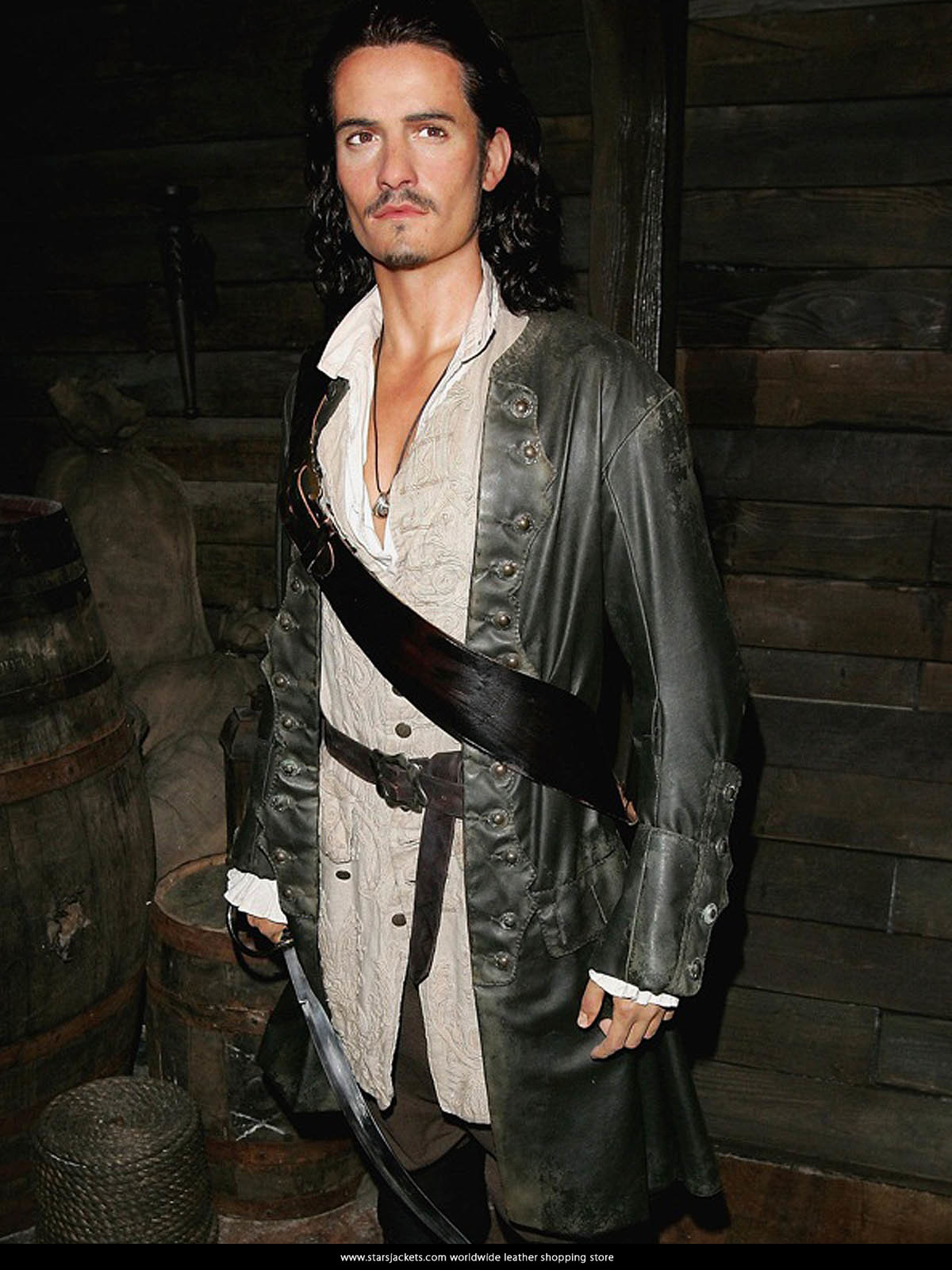 Orlando Bloom Pirates of the Caribbean 5 Will Turner Trench Coat