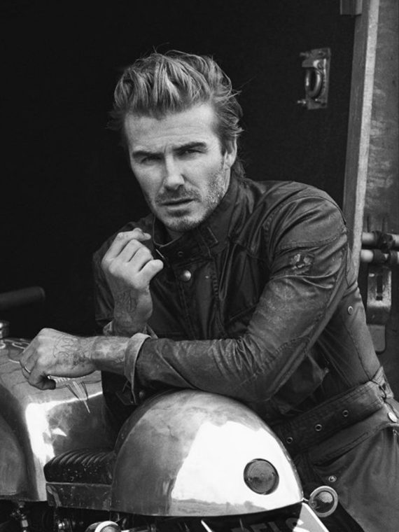 David Beckham Steve Mcqueen Black Coat