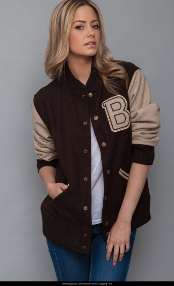 Hotline Miami Varsity Style Women Brown Jacket