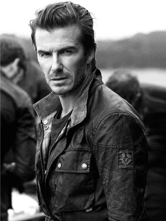 Steve Mcqueen David Beckham Leather Coat