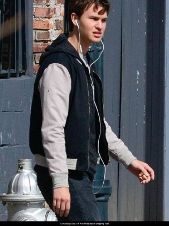 Ansel Elgort Varsity Jacket Baby Driver