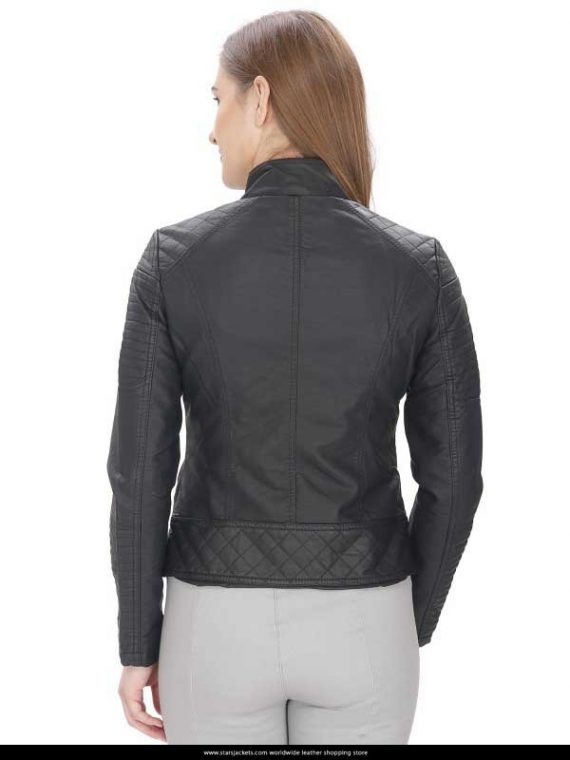 Black Leather Jacket for women