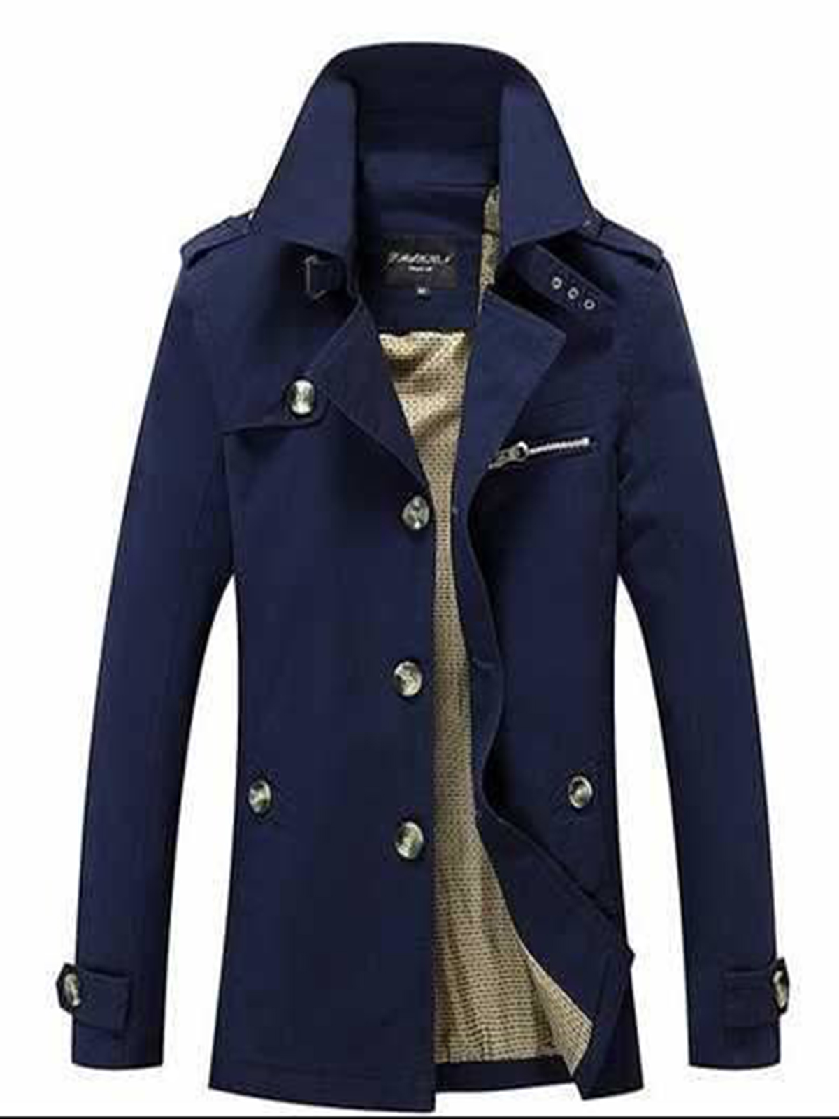 Mid Long Washed Trench Coat