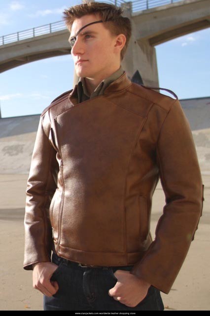 The rockets Leather Brown Jackets