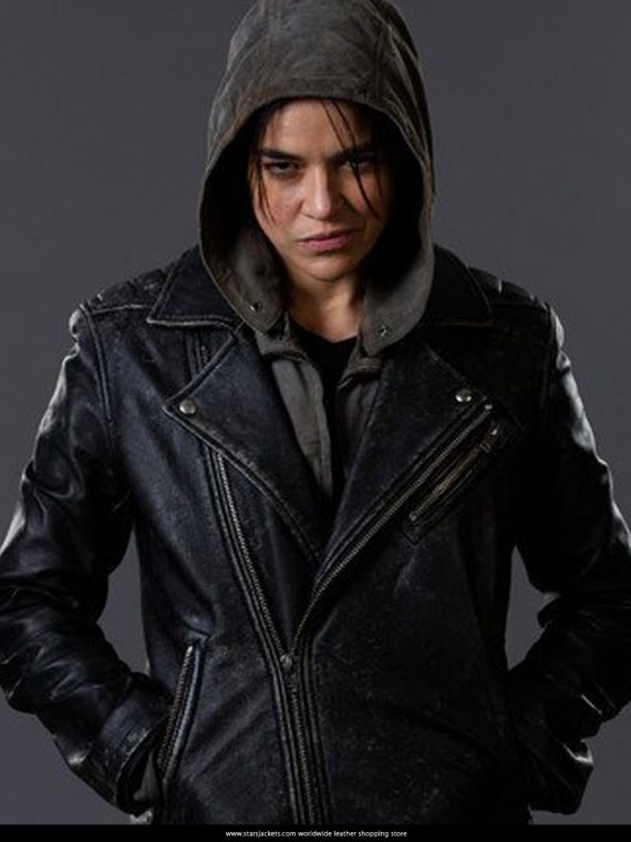 michelle rodriguez the assignment Leather jacket