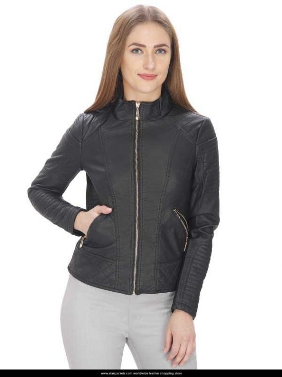 women Black Leather Jacket