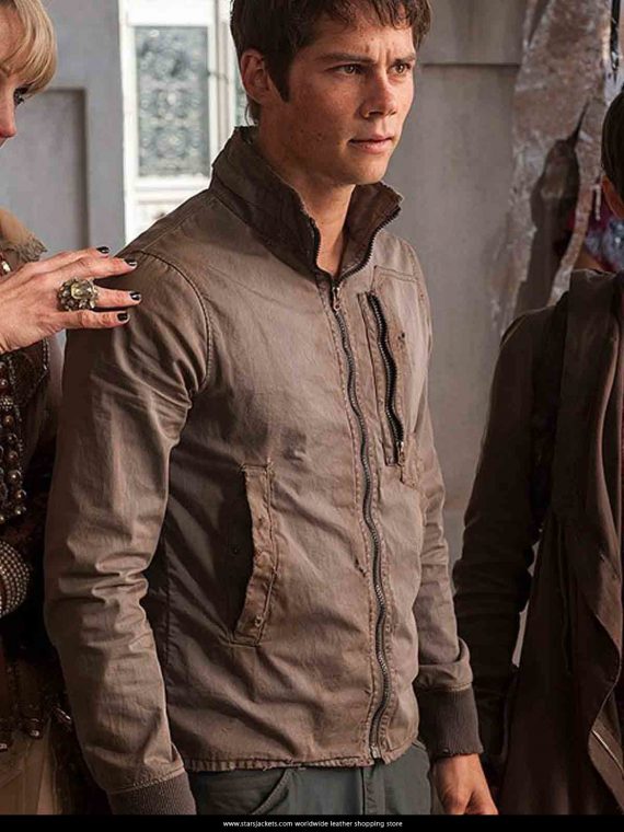 Dylan-O-Brien Maze Runner The Death Cure Gray Jacket