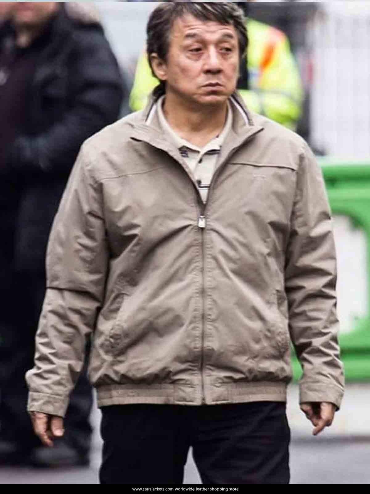 Jackie Chan The Foreigner Gray Jacket