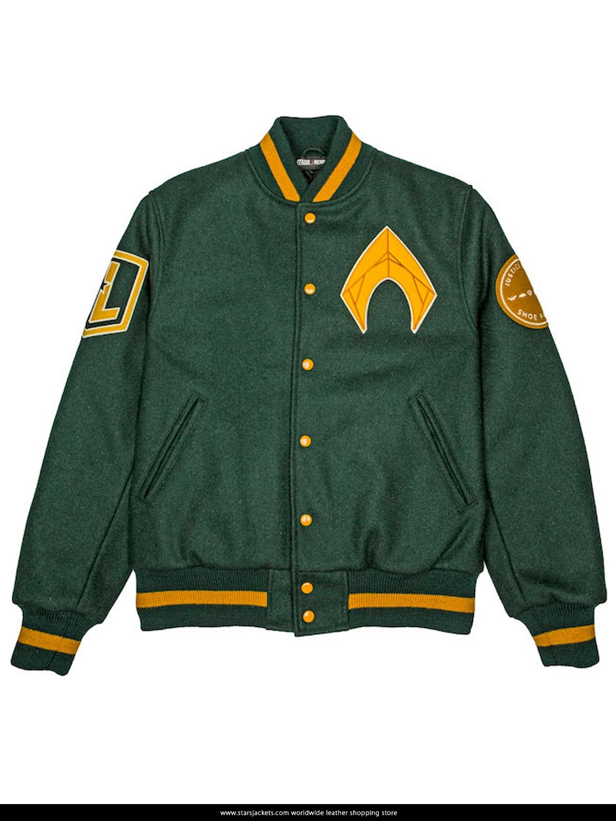 Justice league Aquaman Varsity Style letterman Jacket