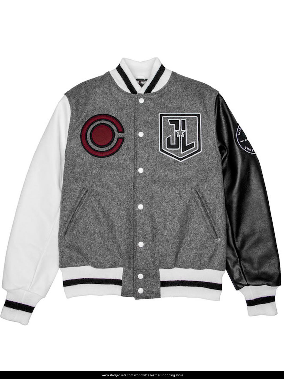 Justice league Cyborg Varsity Style letterman Jacket