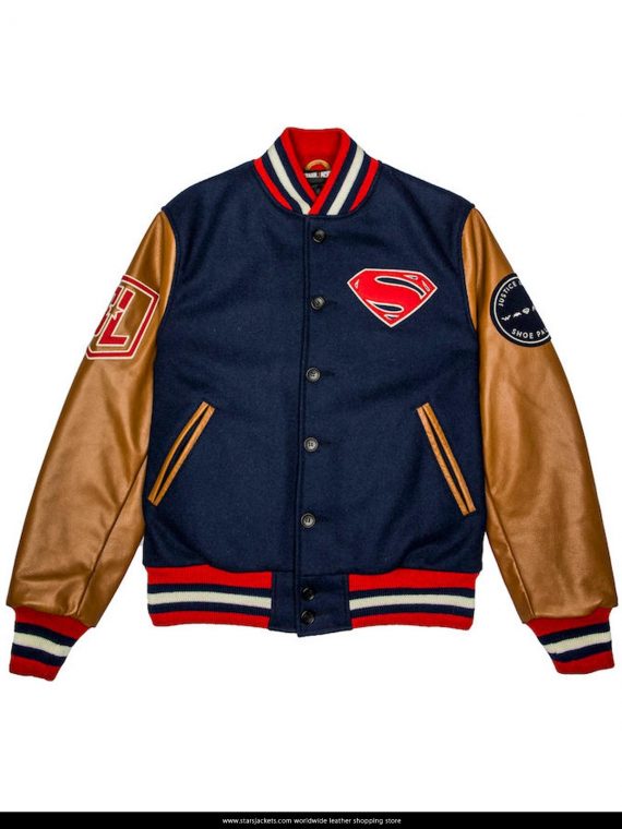 Justice league Superman Varsity Style letterman Jacket