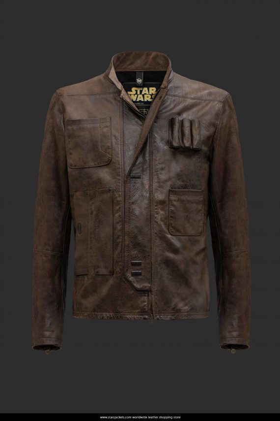 Han Solo Leather Jacket Mens