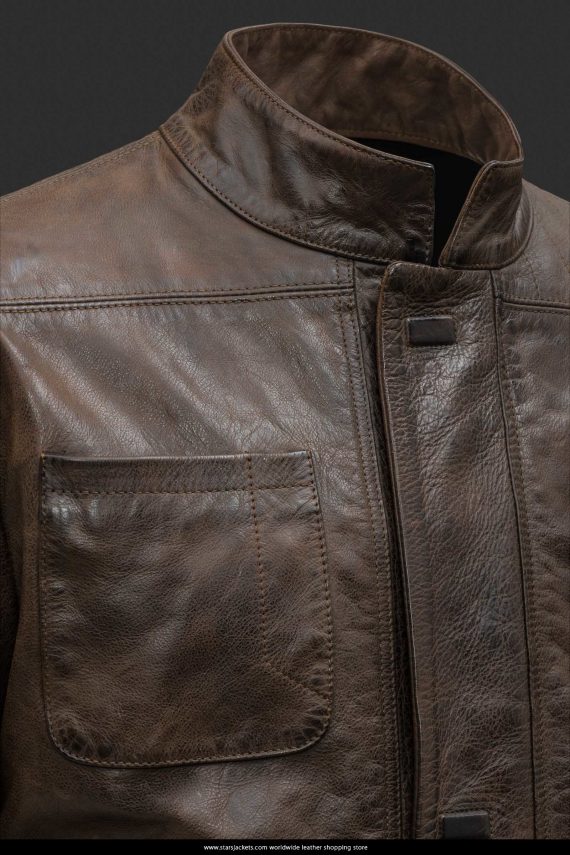 Han Solo Leather Jacket for Mens