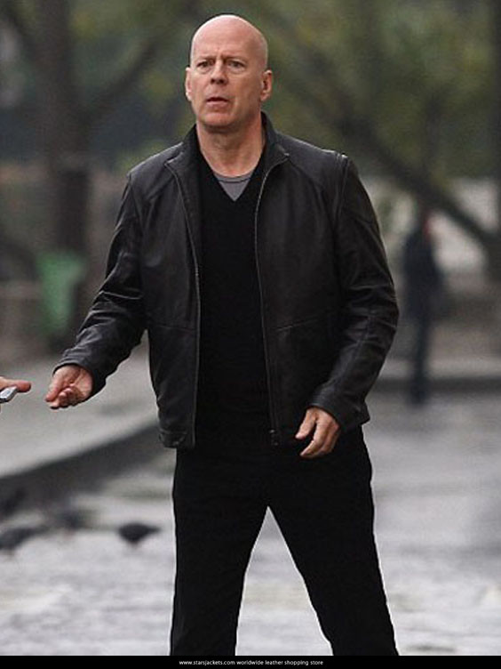 Bruce Willis Acts of Violence Black Jacket