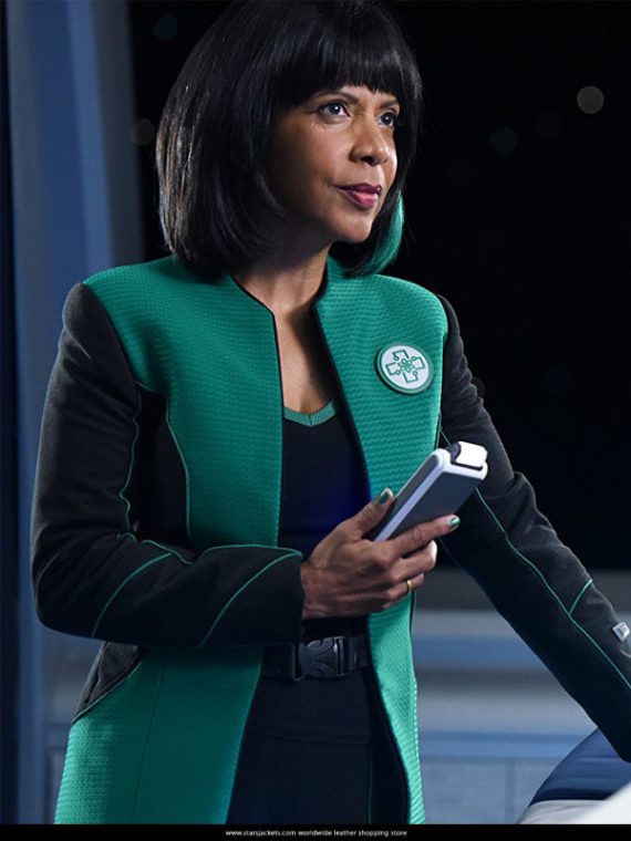 Penny Johnson Jerald in The Orville Green Jacket