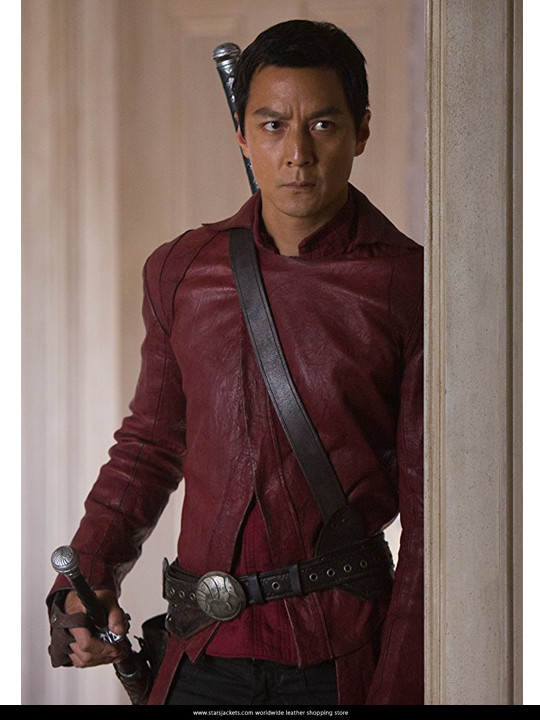 Daniel Wu Sunny Red Leather Jacket