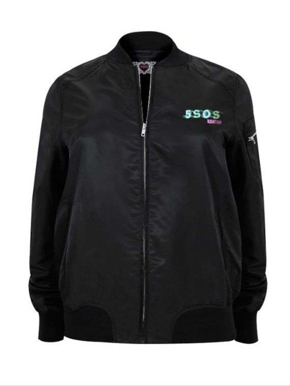 Ashton Irwin 5SOS Black Varsity Jacket With Shirts - Image 4