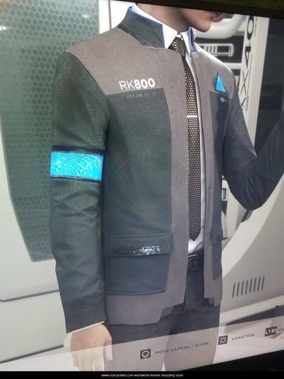 Connor RK800 Detroit Become Human Black Jacket