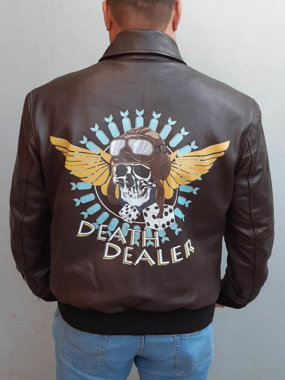 Death Dealer Skull Battlefield 5 Brown Jacket