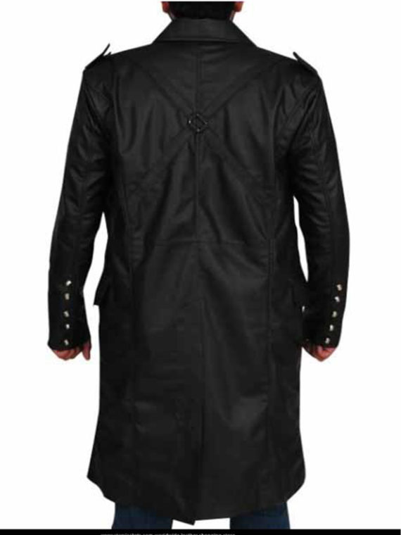 Steampunk Goth Matrix Leather Coat - Image 2