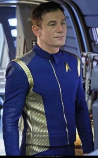 Star Trek Discovery Blue Leather Jacket1