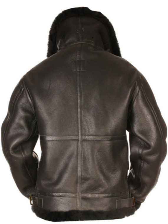 B3 Shearling Leather Jacket - Image 2